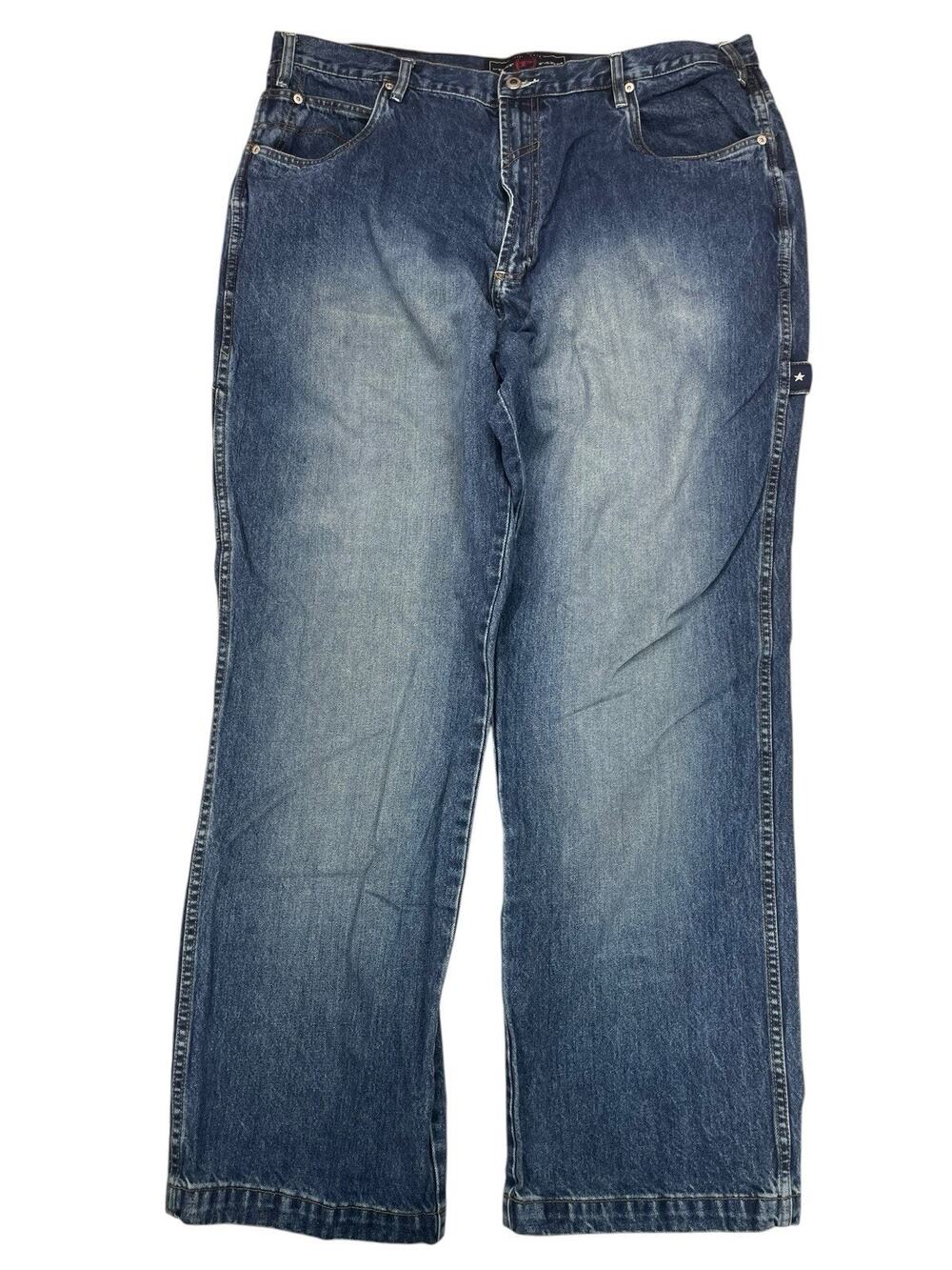 VTG Y2K 90s Phat Farm Baggy Carpenter Blue Jeans 40x33 Wide Leg Skater Hip Hop